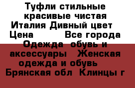 Туфли стильные красивые чистая Италия Дивный цвет › Цена ­ 425 - Все города Одежда, обувь и аксессуары » Женская одежда и обувь   . Брянская обл.,Клинцы г.